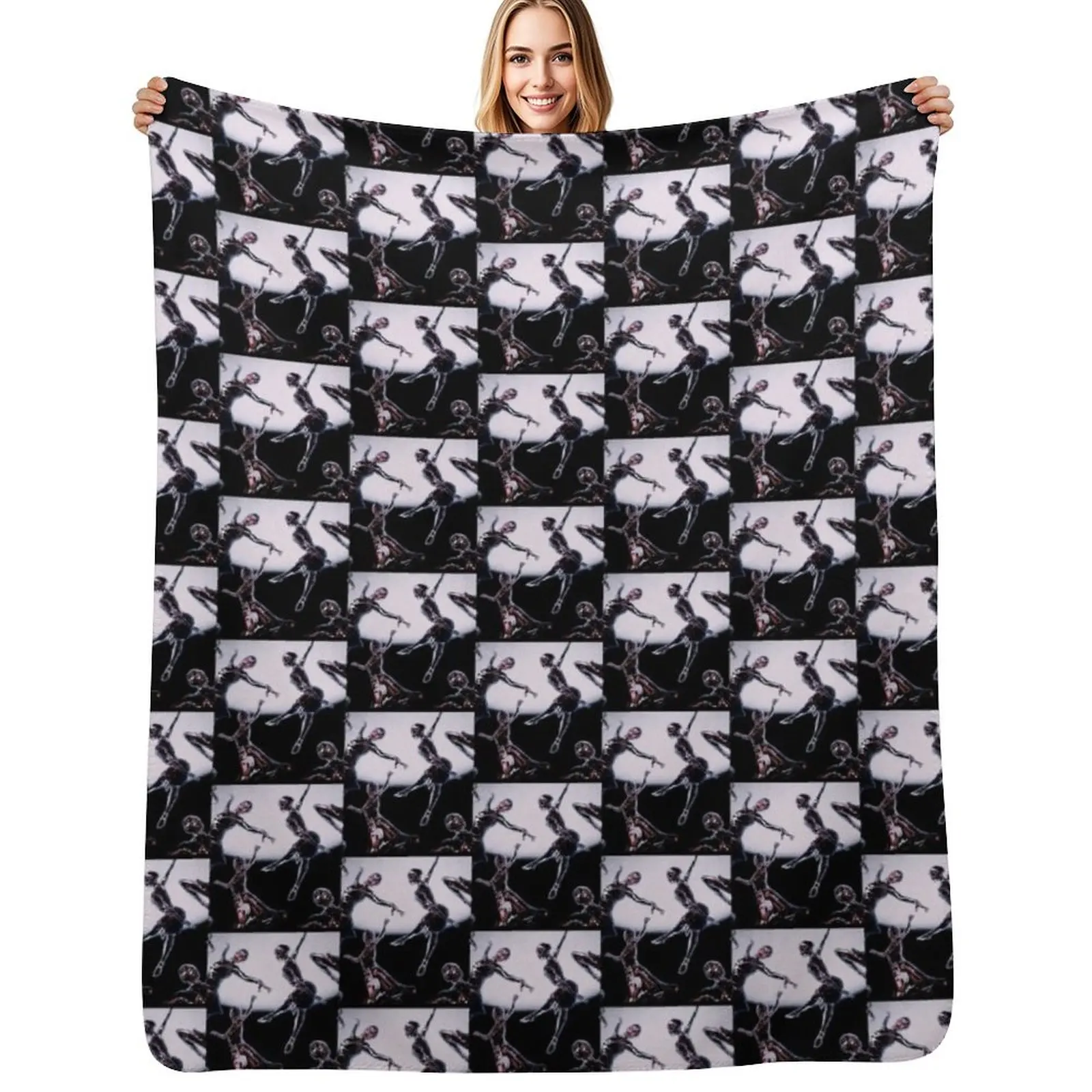 

finneas optimist cover Throw Blanket Hairys Cute Plaid Baby Plaid Blankets