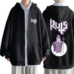 Rat Ouder Grappig Meme Artwork Rock Band Ghost Rits Hoodie Mannen Vintage Metal Rock Rits Jack Mannelijke Fleece Oversized Hoodies