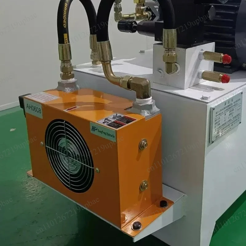 AH0608T‑CA Hydraulic Air Oil Cooler Radiator 60L/min 12V‑380V Fan for Transmission Oil Hydraulic System