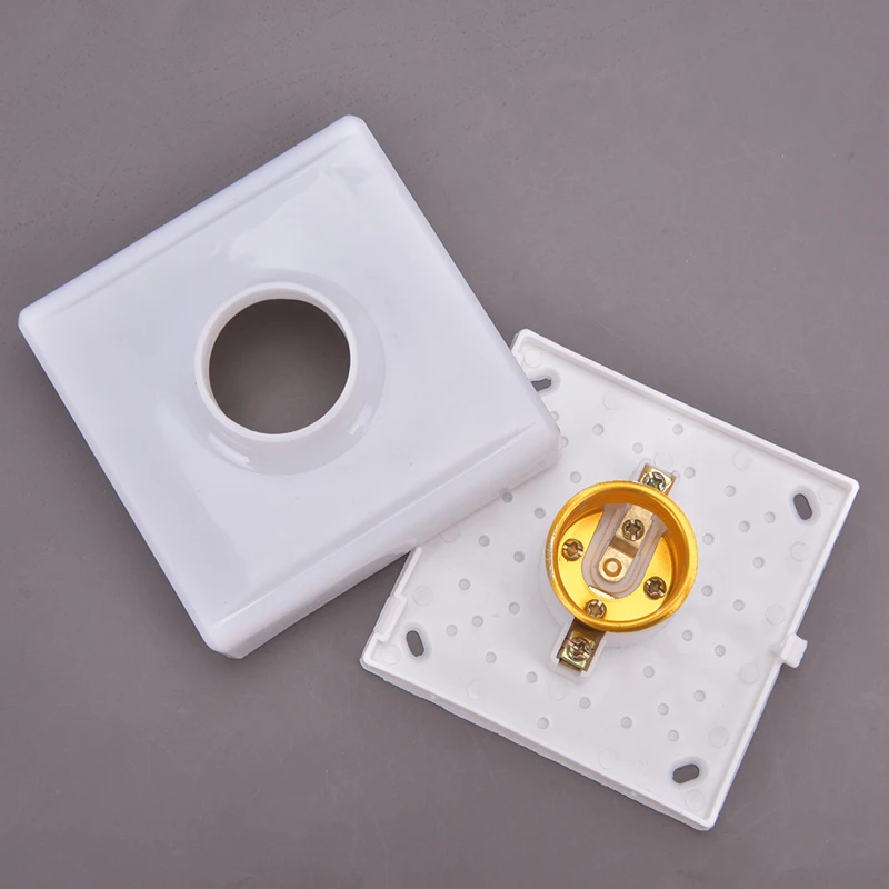 Suporte de lâmpada LED, Tomada de encaixe redondo e quadrado, Plug Switch, Lâmpada pendurada, E27