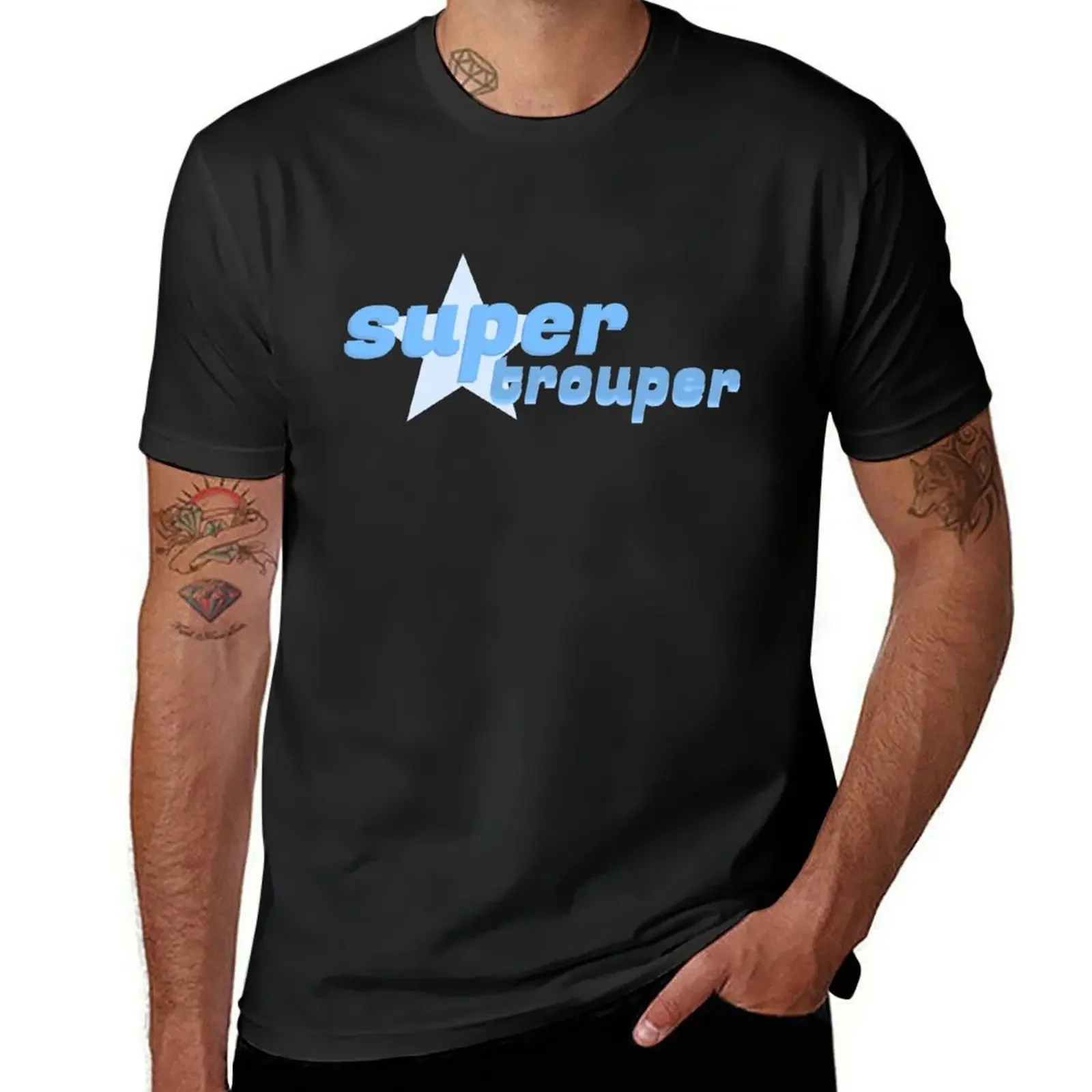 super trouper T-Shirt kawaii clothes plus sizes Blouse mens graphic t-shirts funny