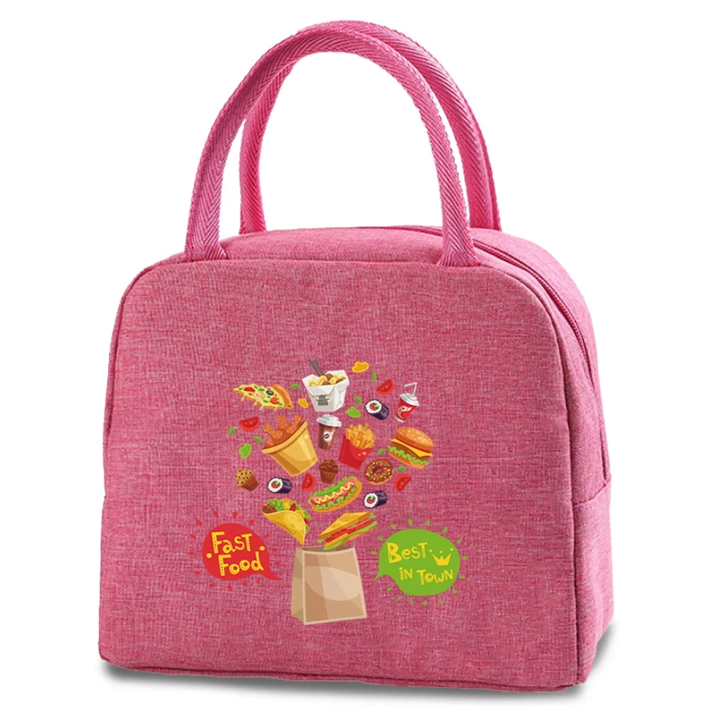 New Lunch Bag Insulated Picnic Carry Case Thermal Portable Lunch Box Bento Pouch Cooler Lunch Container Food Storage Bags