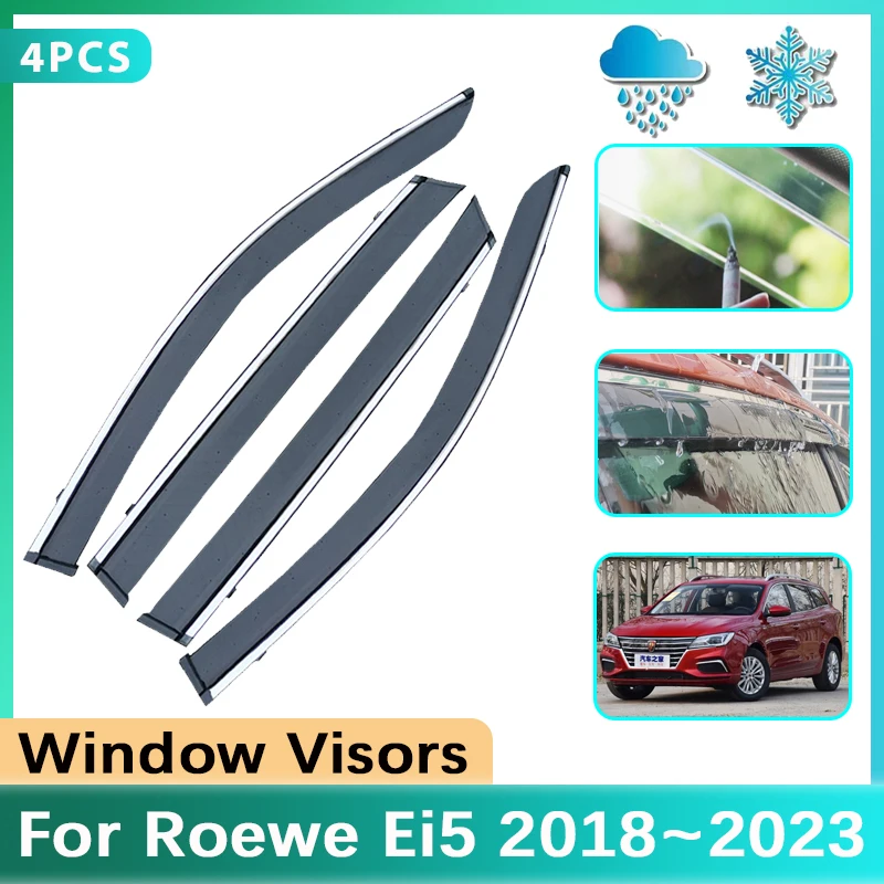 

Car Side Window Visor For Roewe Ei5 2018~2021 2022 MG5 Accessories 2023 EV MG EP Rain Sun Guard Cover Deflectors Car Accessories