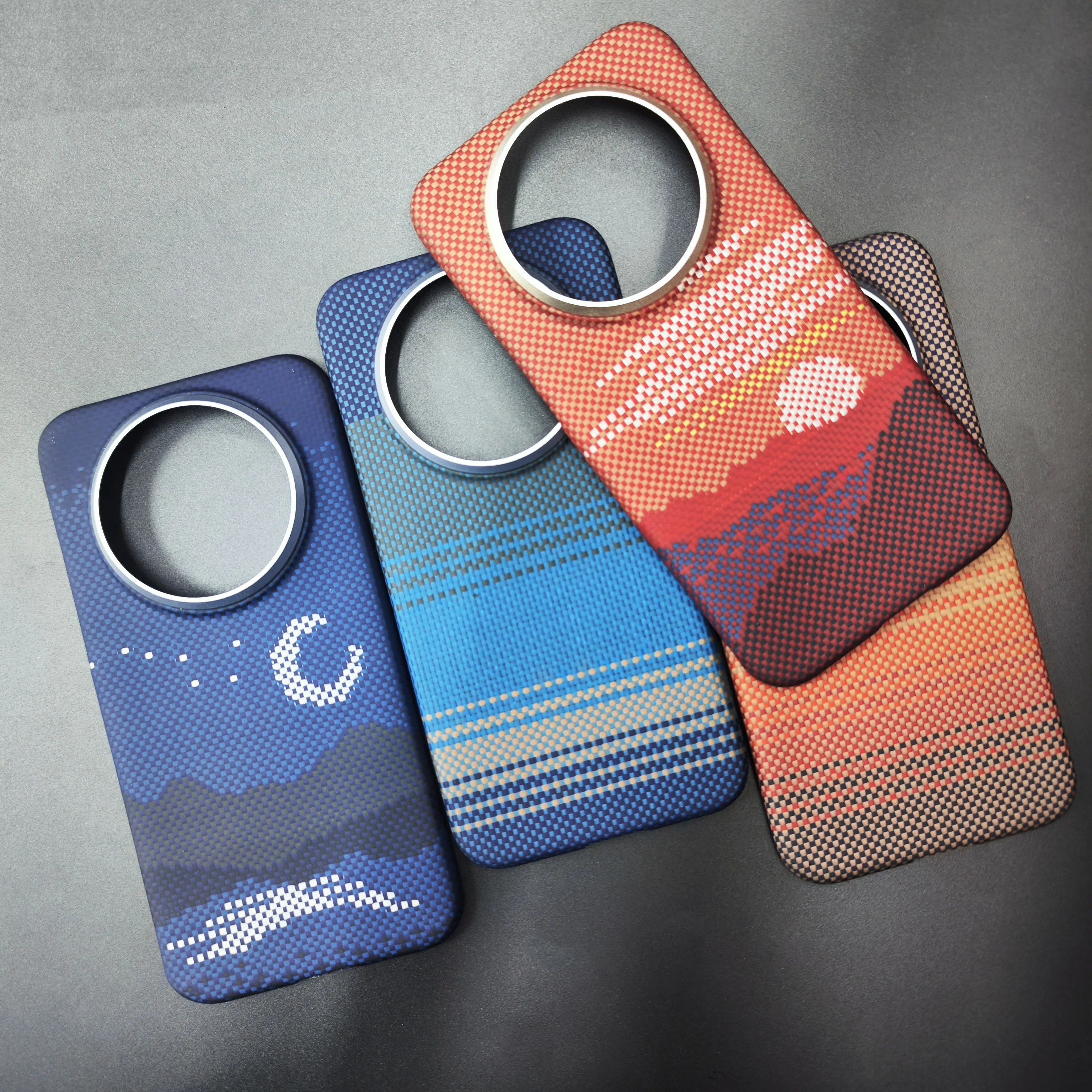 

Suitable for Huawei Mate70 air phone case Kevlar aramid fiber magnetic suction simple style protective case