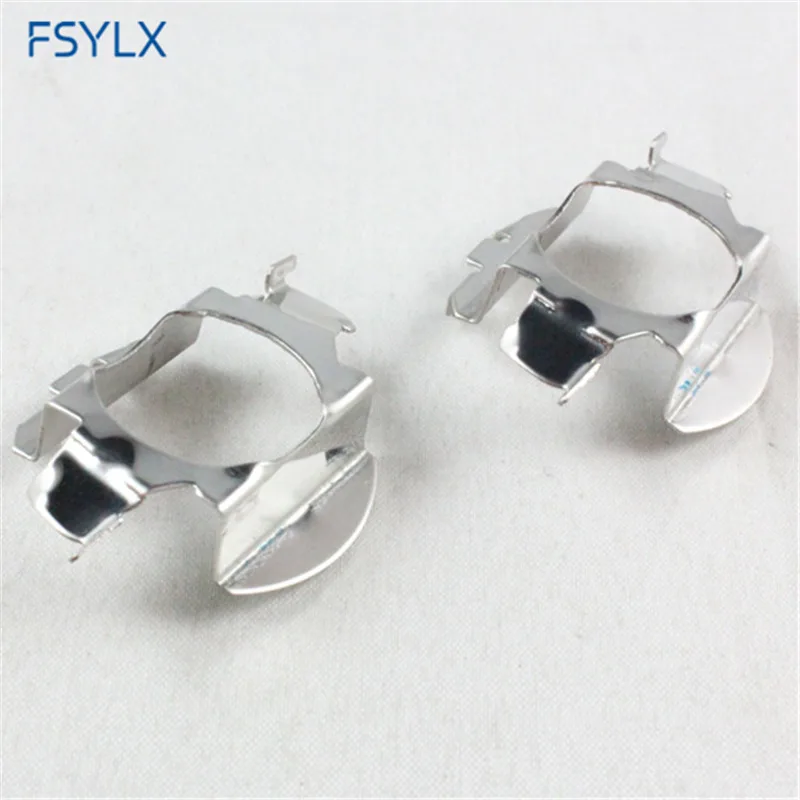 FSYLX H7 HID Xenon Bulb Holder Metal Base Holder Adapter Clips for VW Bora Jetta Polo QASHQAI Xenon HID H7 Converters Adaptor