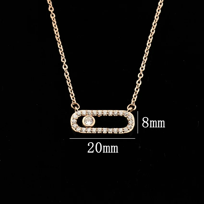 Arab Style Crystal Bead Pendant Necklace For Women Dainty Wedding Jewelry Stainless Steel Gold Plated 3 Dot On Oval Necklaces