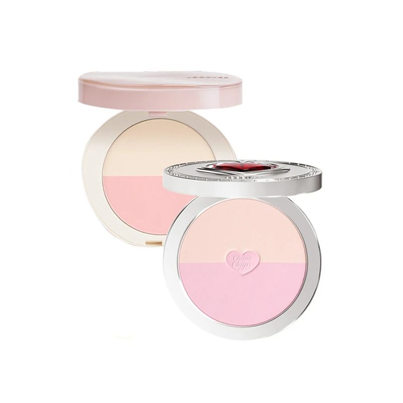 Joocyee Jewelry Sandwich Blusher Compact Powder Korea Makeup 100% Natural Blush With Vitamin E Blush Highlighter Matte Finish