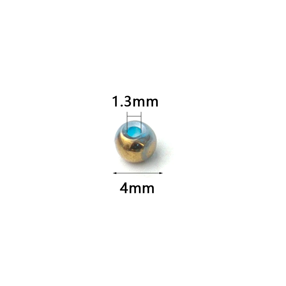 400 Stück 4 mm halbvergoldete Glasperlen, imitierte Jade-Saatperlen, lose Perlen für die Schmuckherstellung, DIY-Halskette, Armband, Zubehör – Detail 1