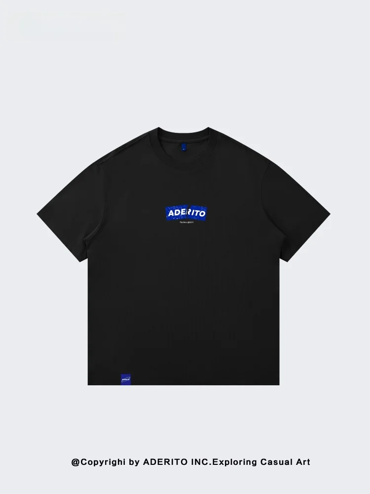 

Мужская футболка свободного кроя в американском стиле, летняя, новая, тонкая, из хлопка, молодежная, модная, с геометрическим принтом, для уличной моды