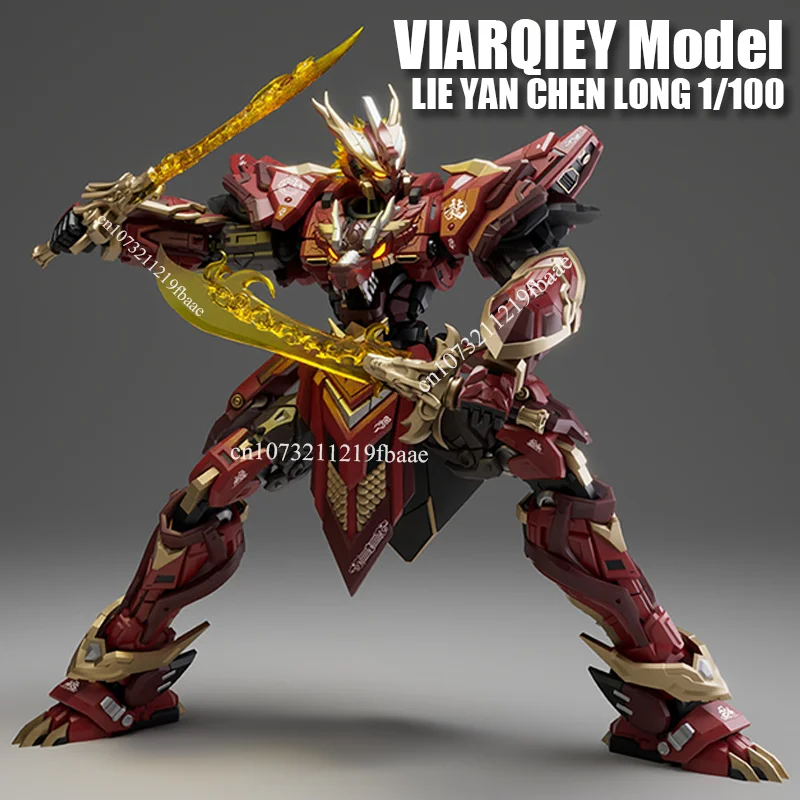 

In Stock VIARQIEY Model Zodiac Mecha LIE YAN CHEN LONG 1/100 Assembly Model Kits Alloy Skeleton Action Figure Anime Robot Gifts