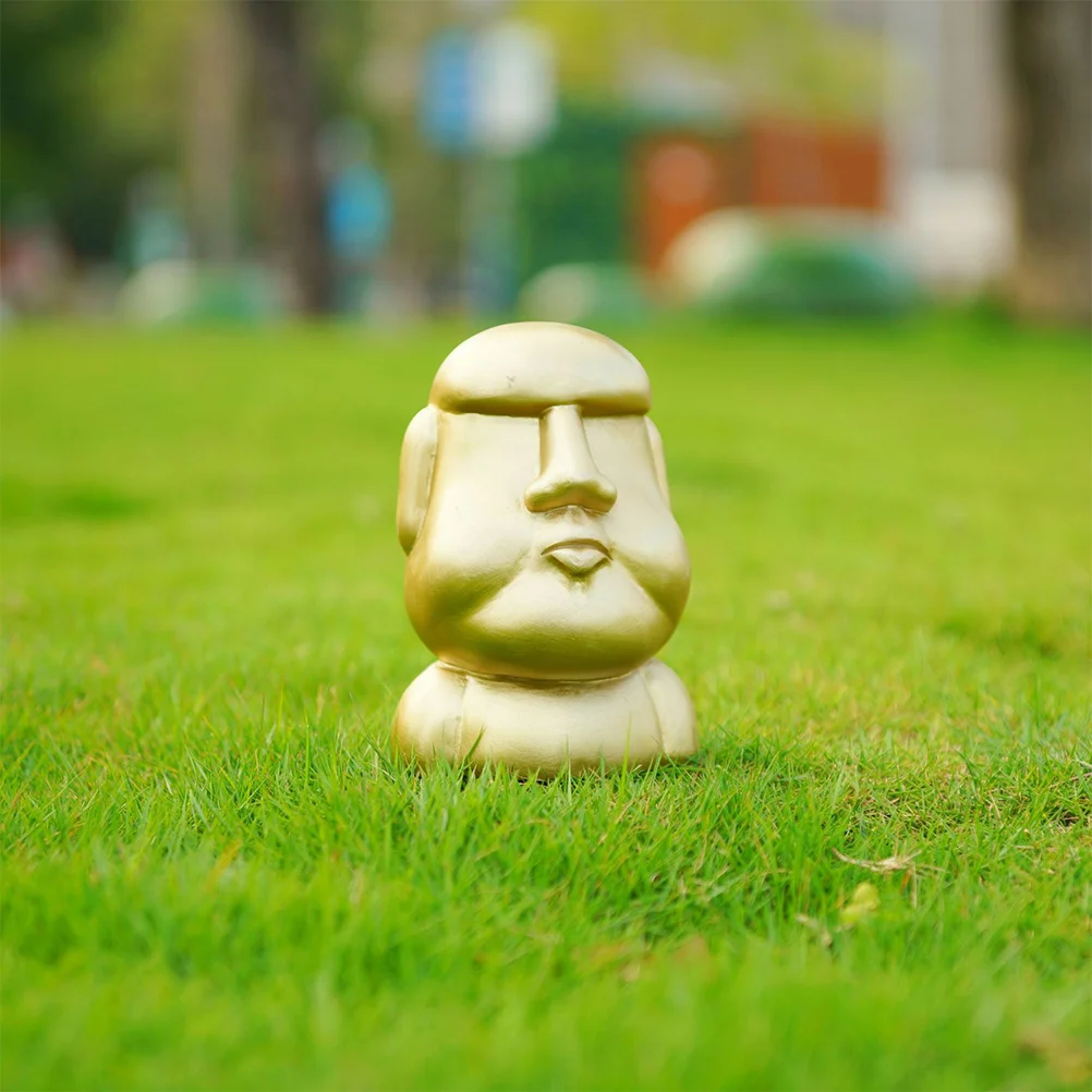 

1Pcs Resin Moai Saving Box Money Pot Coin Container Decorative Desktop Ornament for Home Saving Box Money Pot Coin Container