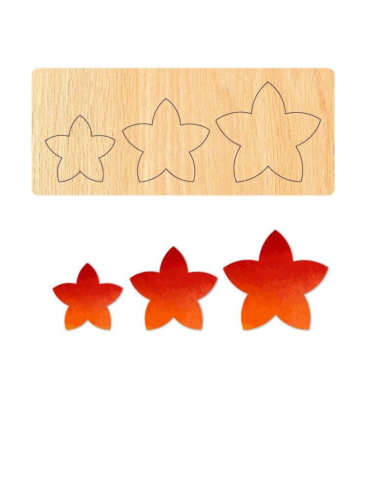 قالب قطع خشبي على شكل نجمة ZYC-818 مناسب لآلات القطع #6