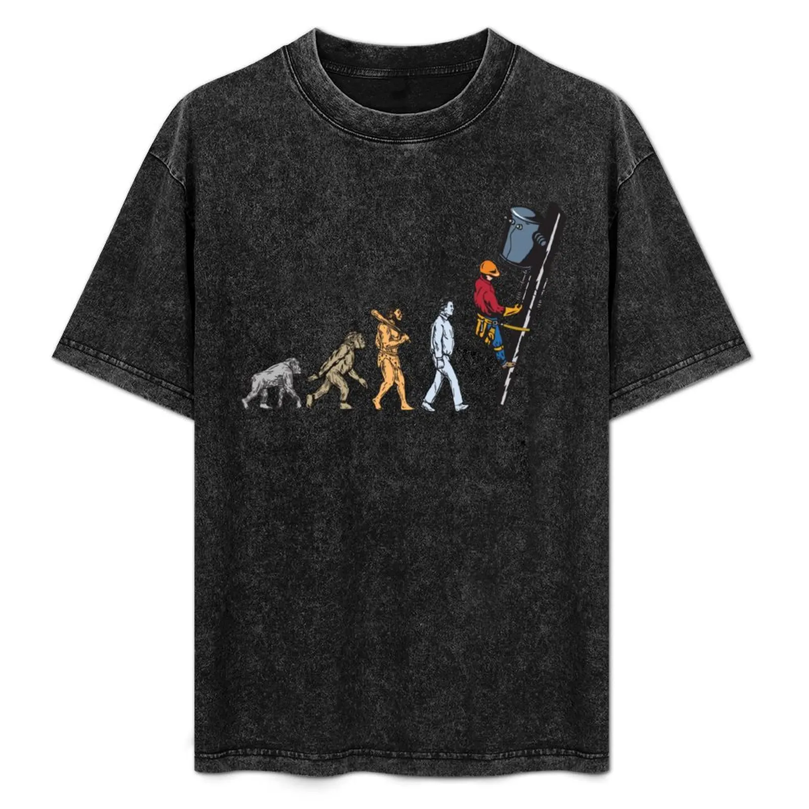 

Evolution electrical linemen T-Shirt Big Size Short Sleeve Casual Top