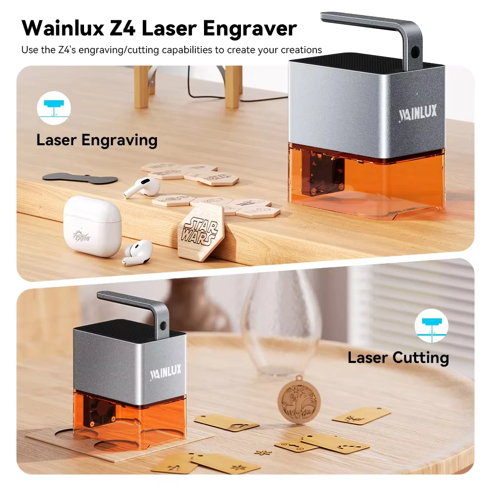 Лазерный гравер Hot WAINLUX Z4 – обзор и цена Industrial Laser Printing Machine