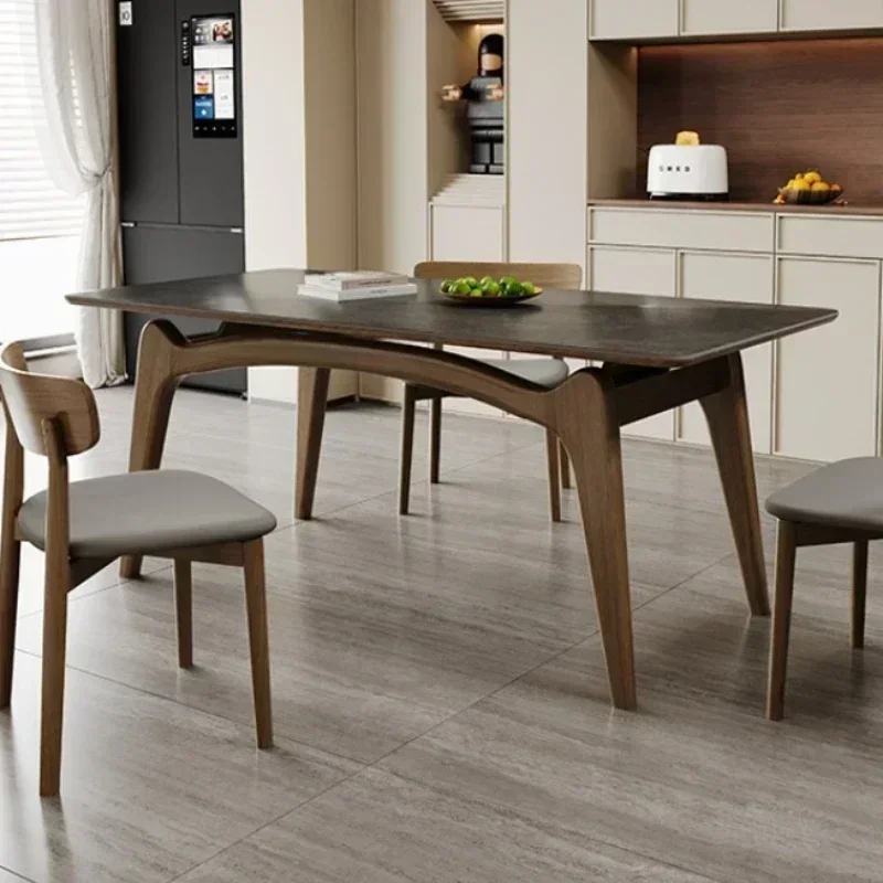 &Dining Table Dinning Tables Sets Restaurant Rectangular Coffee Kitchen Modern Rooms Room Elegant Mesa Comedor Luxury Service