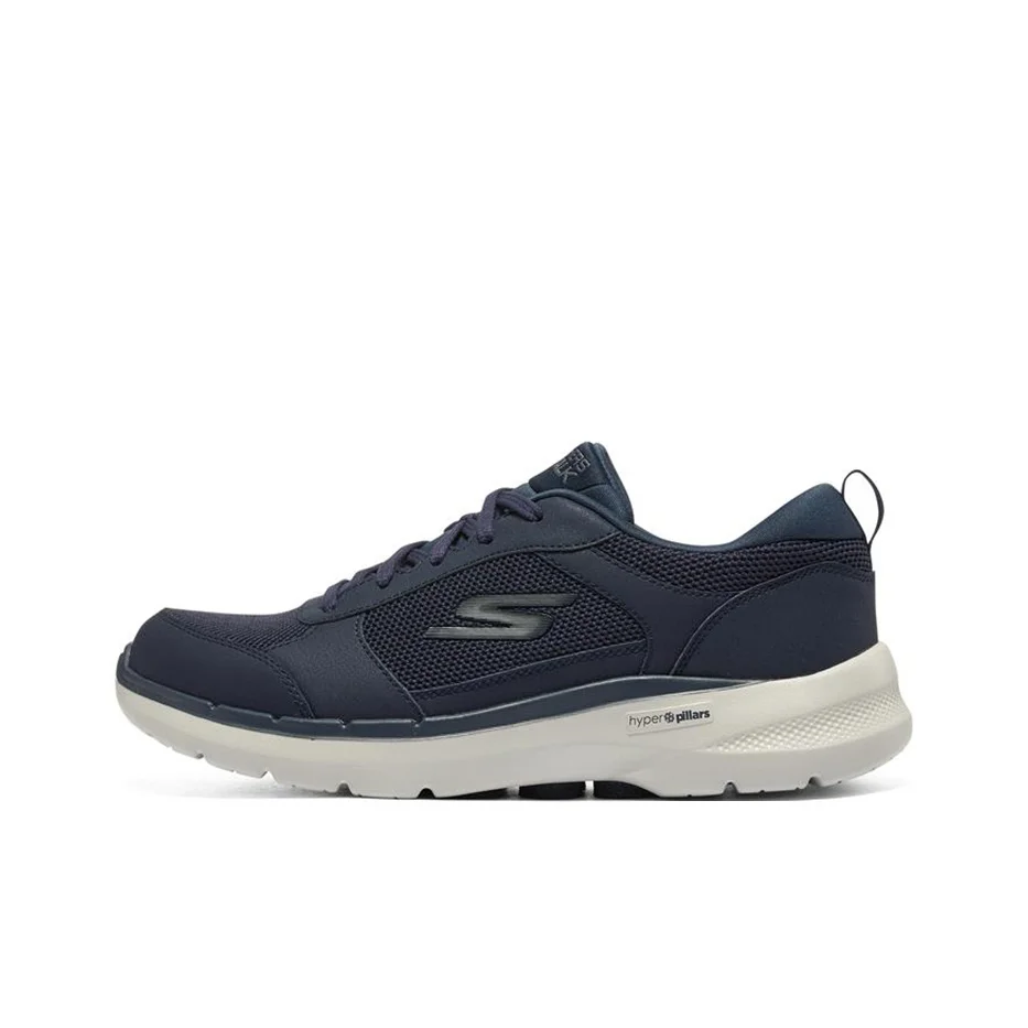 skechers-go-walk-6-walking-shoes-men's-low-top-marine-blue-216203-nvy
