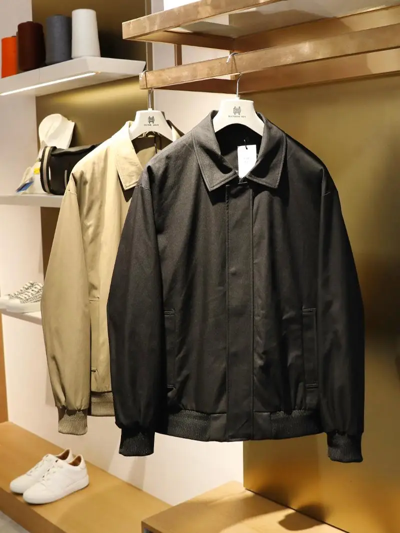 

Легкая мужская пуховая куртка для повседневной носки и делового стиля, осенне-зимняя новинка, модная городская, из полиэфирного волокна