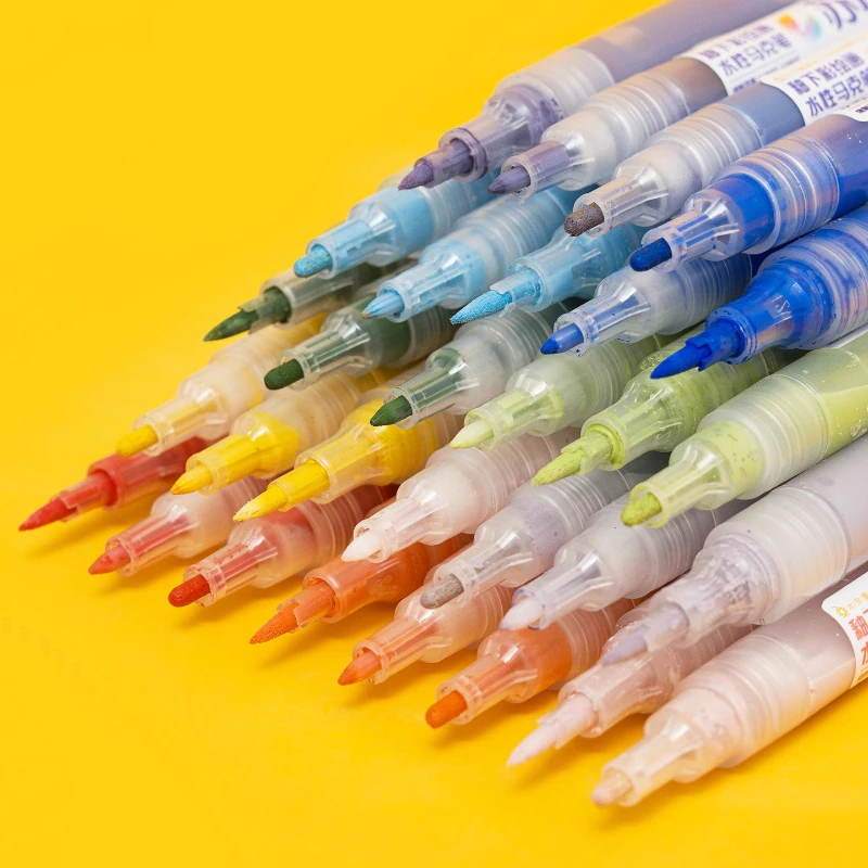 12-Color Ceramic Underglaze Water-Based Markers for Pottery Painting, Non-Toxic Art Supplies for Kids Students
