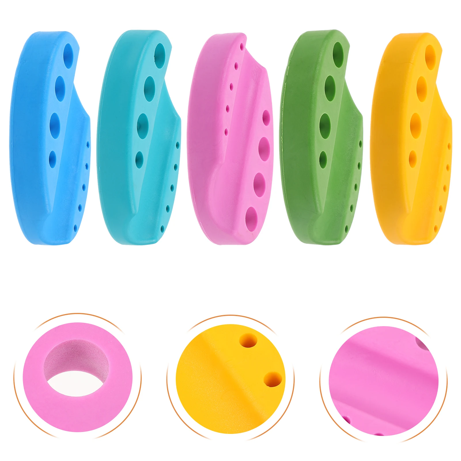 

5pcs Soft Silicone Tattoo Color Cup Base ganizer Bracket for Eyebrow Lip Machine Pen Holder Blue Pink Green Yellow