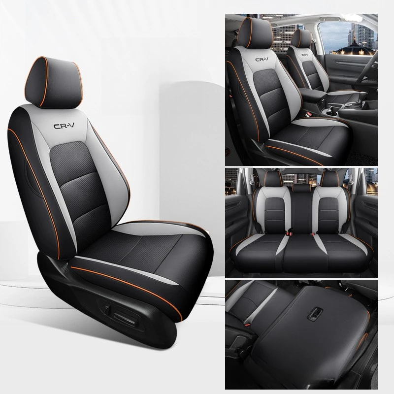

Чехлы на автомобильные сиденья на заказ для Honda CRV 2023 2024 2025 2026 CR-V 360 ° Полностью покрытый защитный чехол для сиденья из искусственной кожи, автомобильные аксессуары