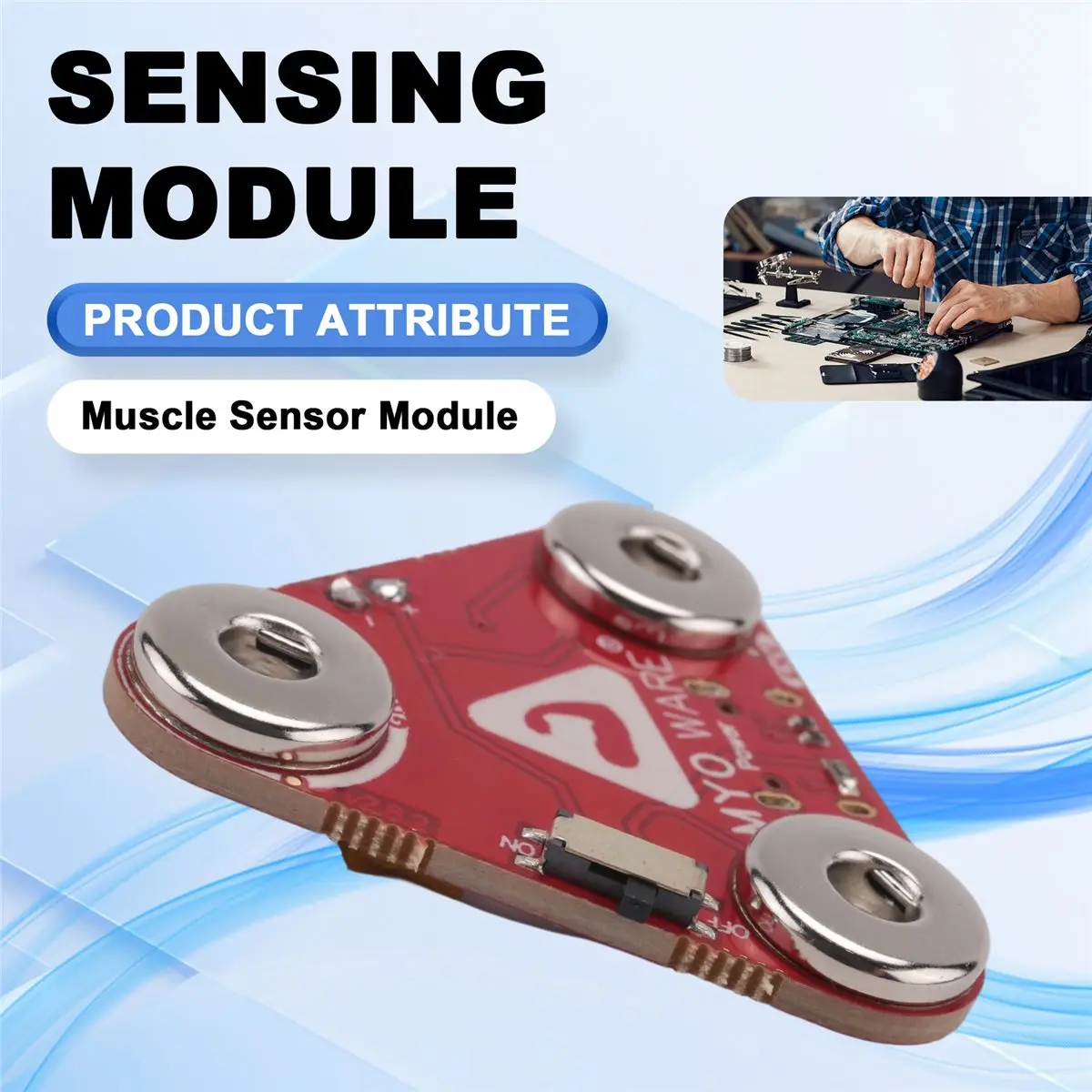 Punctual- 21868 Power Shield for MyoWare 2.0 Muscle Sensor Module