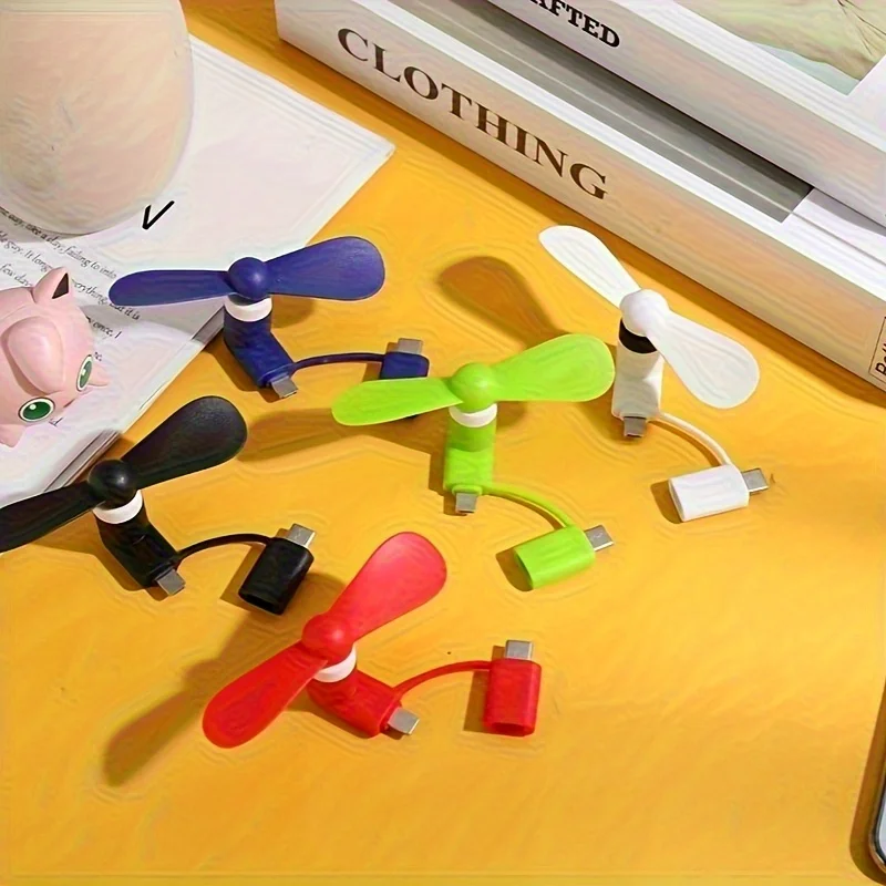Portable Mini Mobile Phone Fan for Lightning - InchUSBPortable Cooling Equipment， Compact Fan