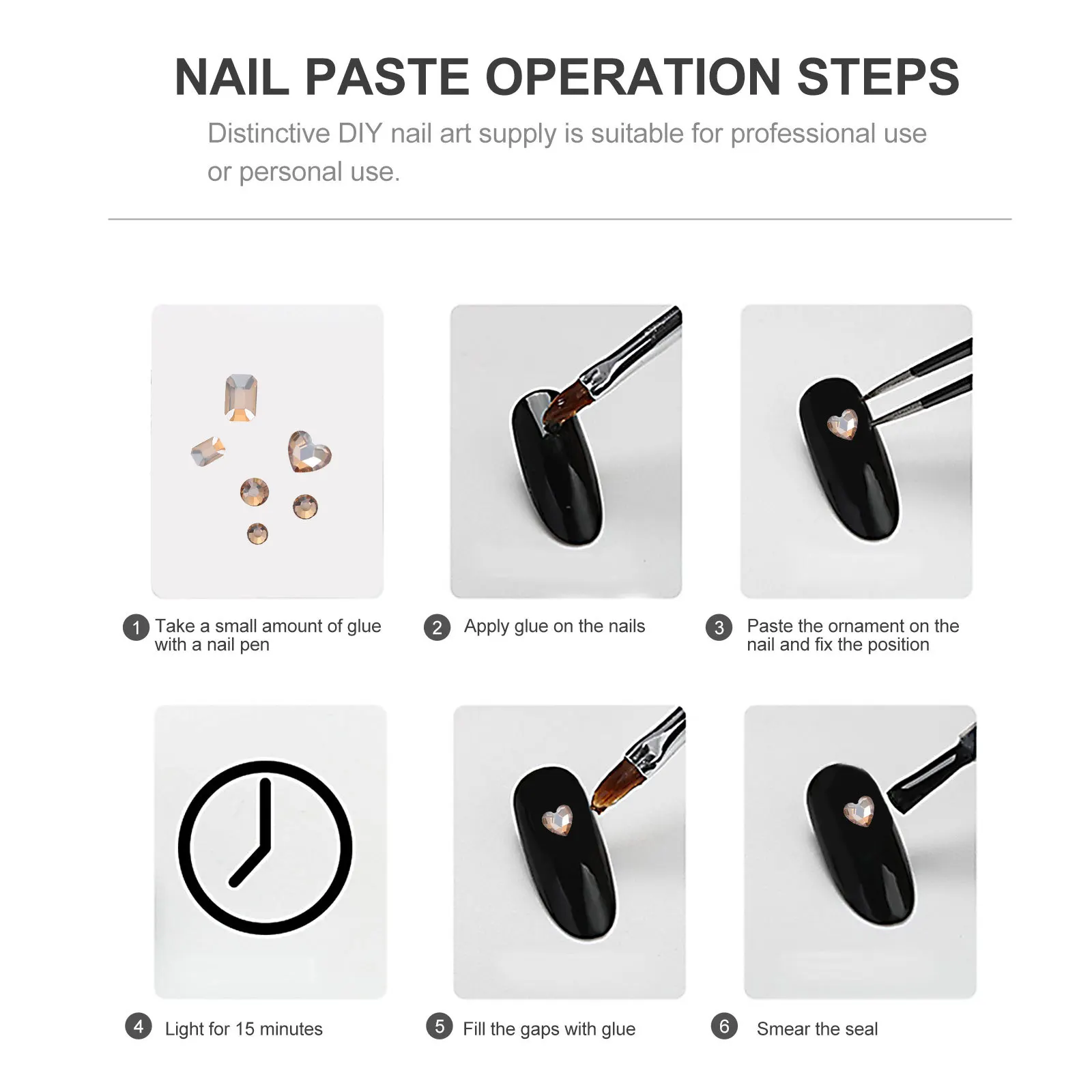 1 Box Strasssteine Glas Kunst Dekorationen Diy Nail Art Diy Zubehör Maniküre Zubehör Nagel Patches Werkzeuge Versorgung