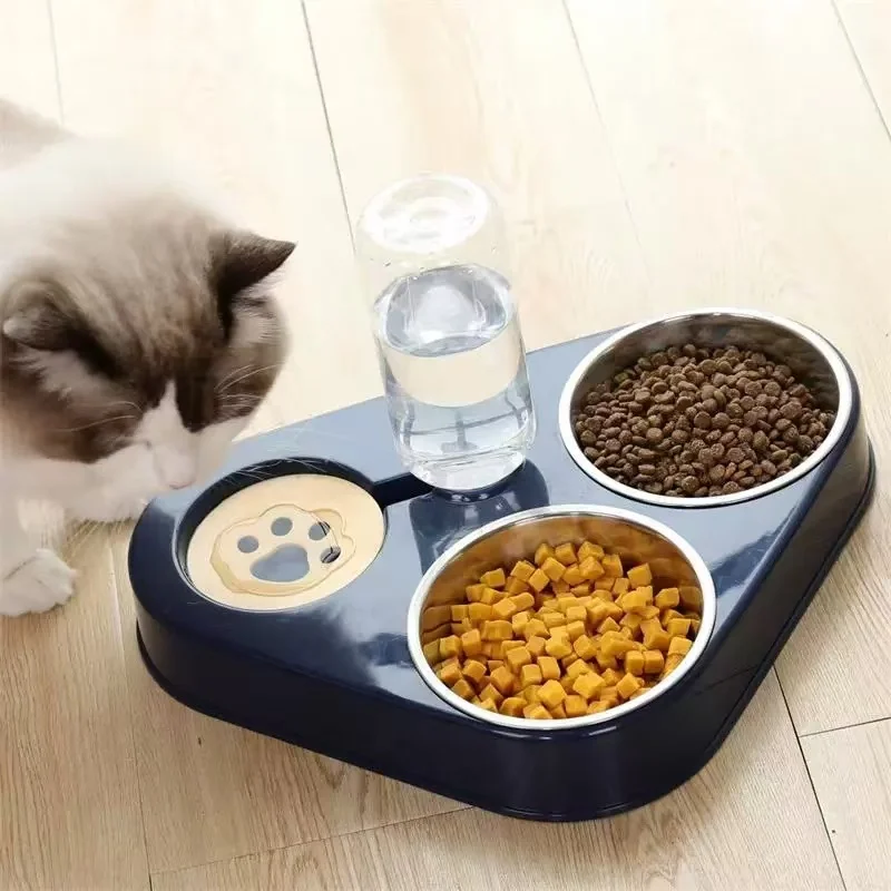 

Pet Food Bowl, Automatic Water Dispenser, Stainless Steel Pet Water Dispenser, Non Wetting Mouth Feeding And Drinking Supplies