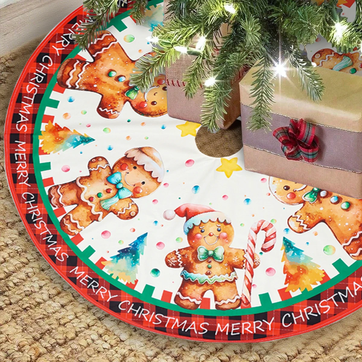 شجرة عيد الميلاد تنورة عيد ميلاد سعيد الطرف الديكور 2025 الأحمر شجرة عيد الميلاد الحلي الطابق ديكور نافيداد ناتال السنة الجديدة هدية 2026 #2