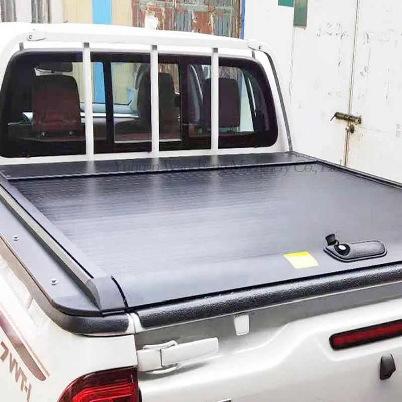 Auto Parts Retractable Truck Bed Solid Bed Covers Aluminium Alloy Roller Lid Pickup Truck Trunk Lid For Toyotas Hilux