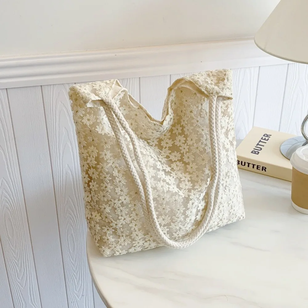 الموضة بلون زهرة حمل حقيبة سعة كبيرة الباليه نمط تحت الإبط حقيبة يد الكورية نمط القماش حقيبة كتف المرأة #4