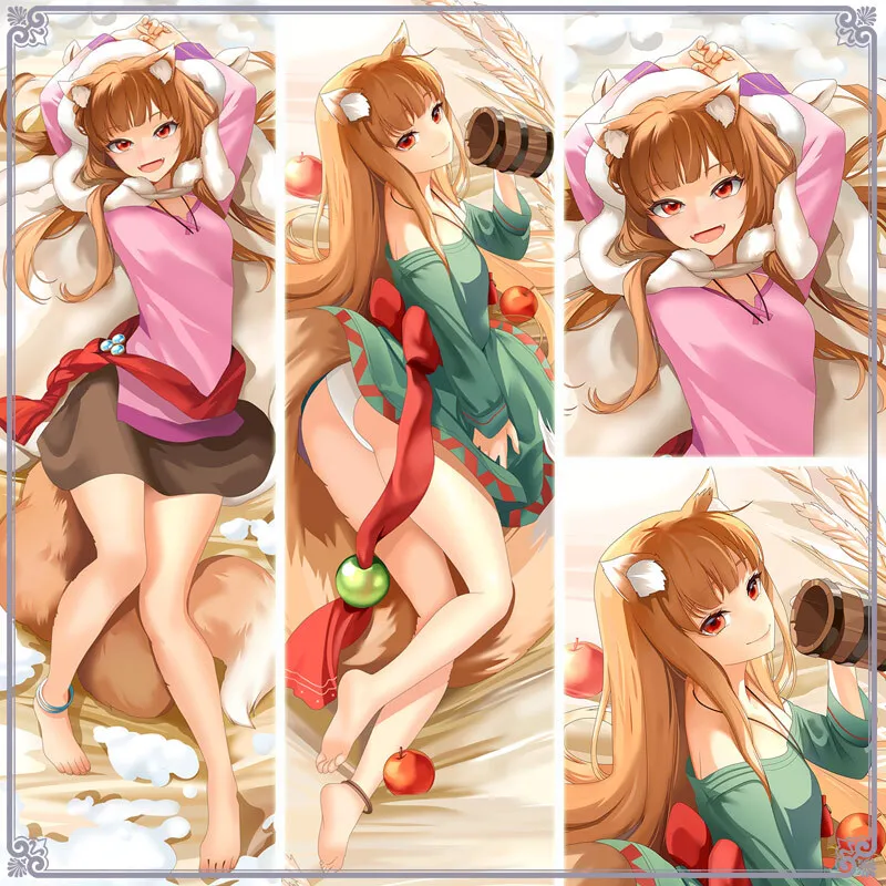 Spice And Wolf Holo GIRL Sex Dakimakura Hing Body Case Otaku Pillow Cushion Bed Ings Xmas Gift