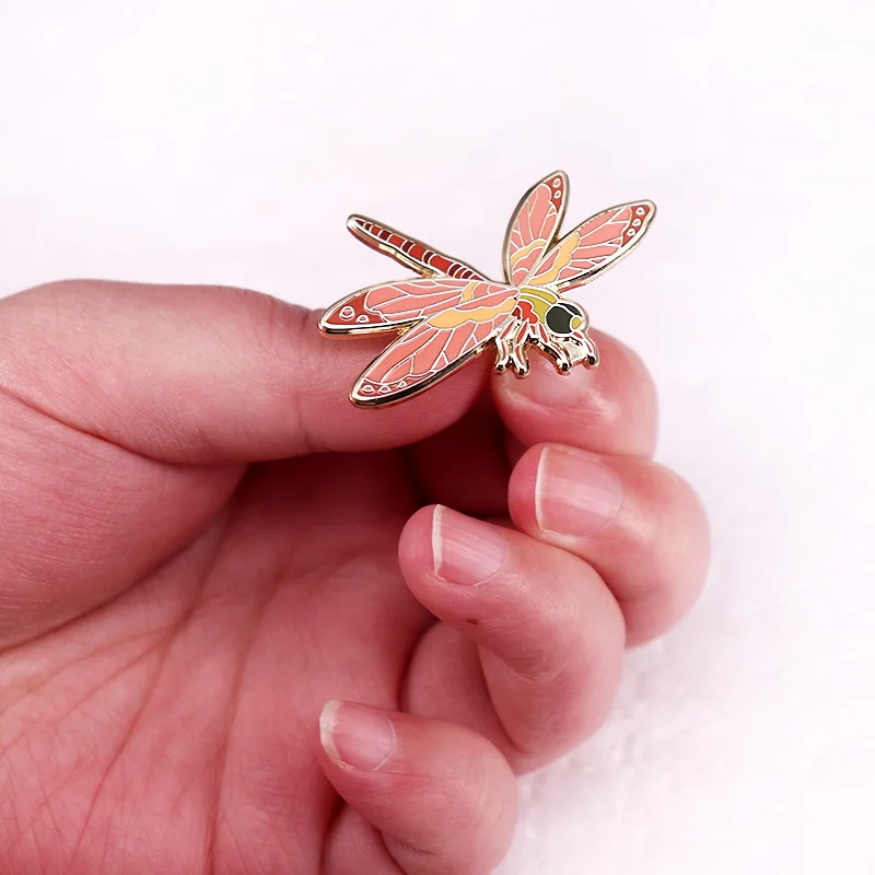 Dragonfly Enamel Pin Anisoptera Badge Beautiful Flying Insect Brooch Jewelry Backpack Decorate