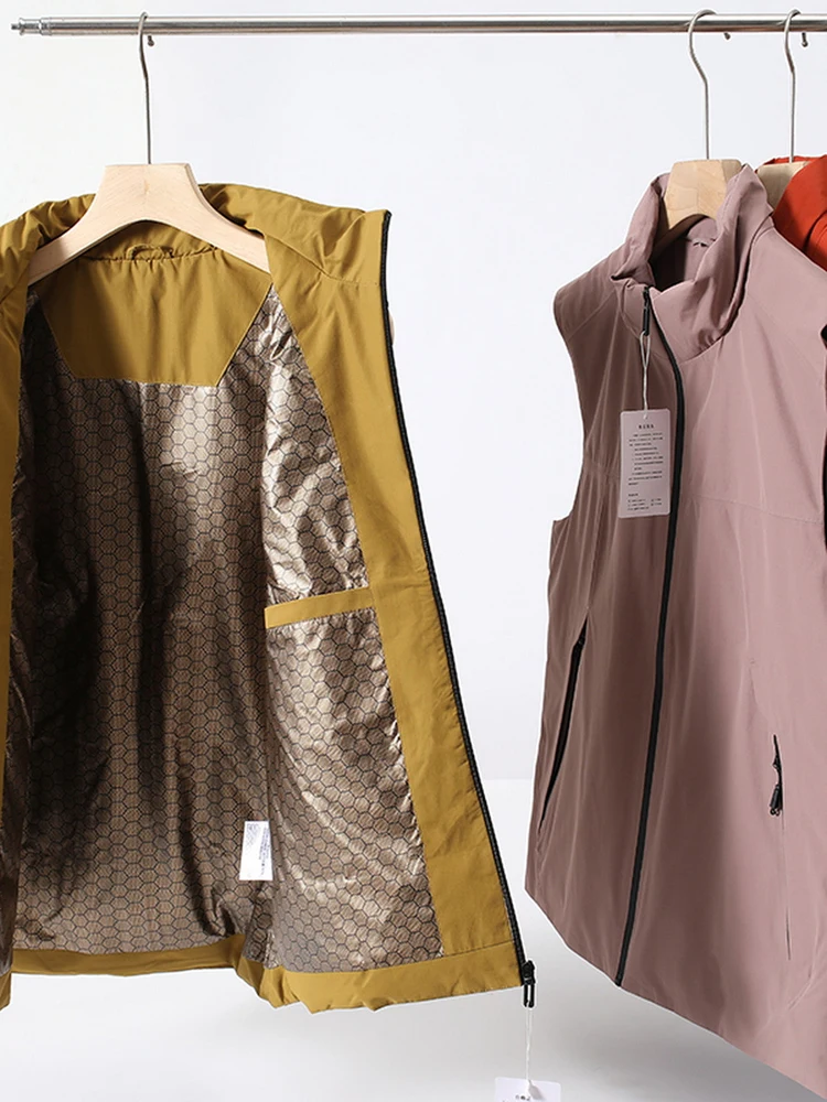 

Уличная ветрозащитная водонепроницаемая пуховая куртка свободного кроя для молодежи, повседневная городская одежда, тонкая, стандартного кроя