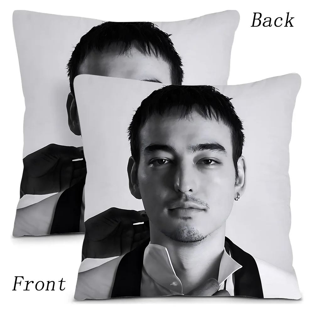 Singer Joji Pillow Covers Cartoon Sofa Decorative Home Double-sided Printing Short Plush Cute Cushion Cover