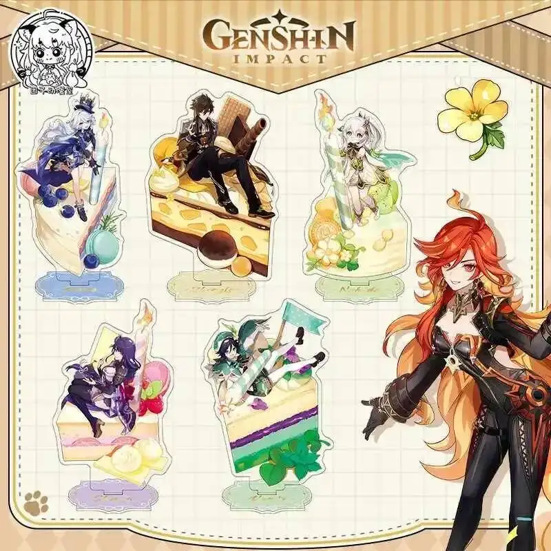 

2025 NEW Game Cosplay Badge Desktop Decor Genshin Impact Nahida Mavuika Furina Cartoon Acrylic Stand Figure Display Model Gift