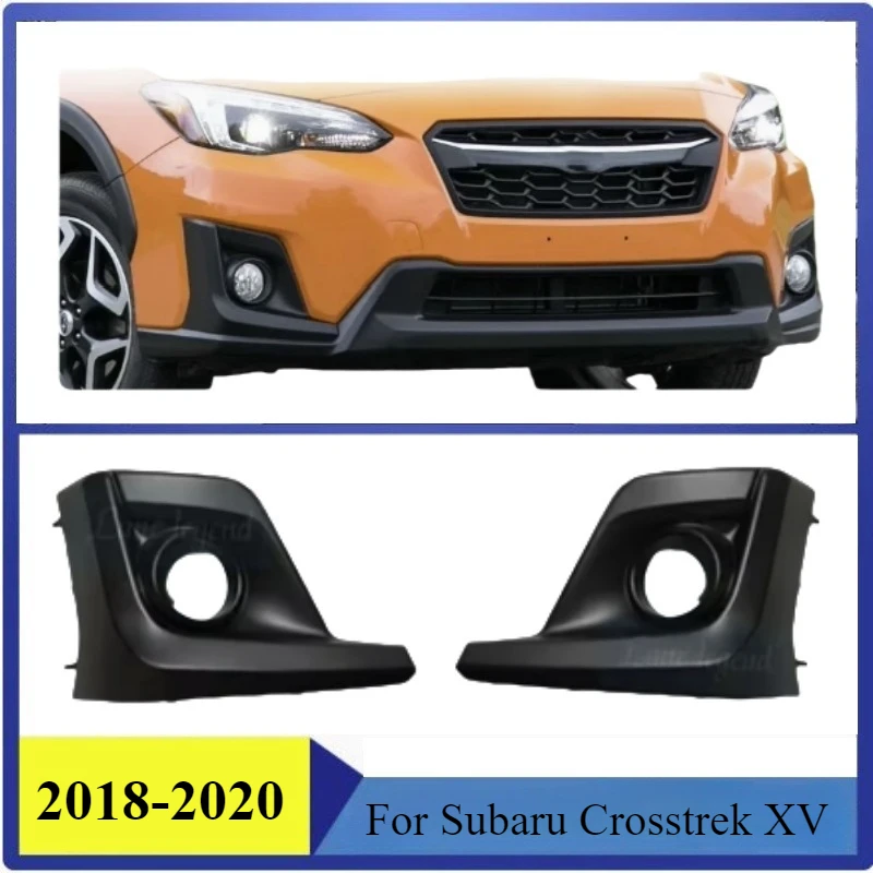 Fog Lamp Cover Grill Bezel Headlight Front Bumper Fog Light Cover Trim Car Accessories For Subaru Crosstrek XV 2018 2019 2020