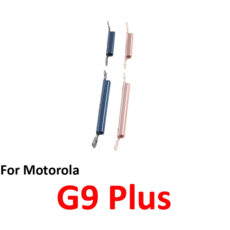 Phone Power Volume Button For Motorola Moto G9 Plus New On Off Up Down External Key Internal Flex Cable Repair Parts Blue Gold image 3