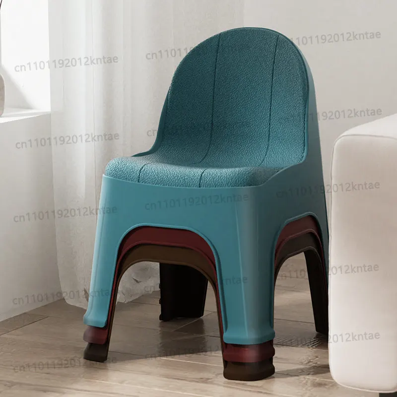Plastic small stool thickenedfor home chair shoe changing stool kids back chair adult coffee table