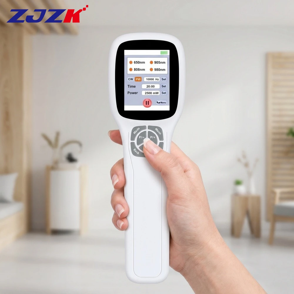 ZJZK 2500mW 25 Diodes LLLT Handheld NIR Light Cold Laser 905nm 950nm Therapy Device for Arthritis Joint Pain Relief Home Use