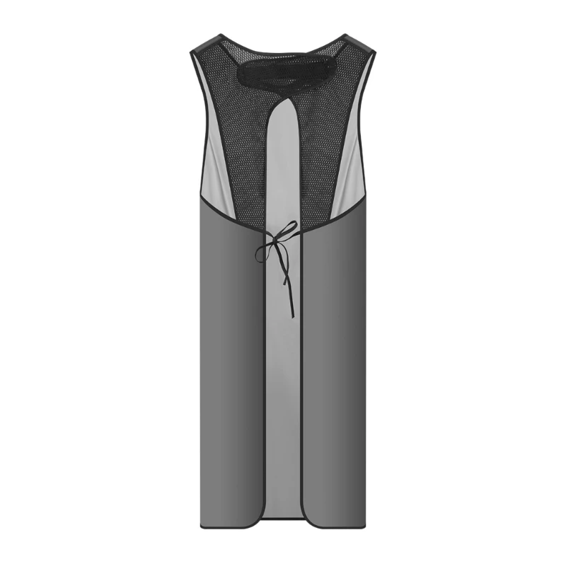 Waterproof Work Apron with Breathable Back, Full Coverage Protective Apron with Adjustable Neck Fastener and Waist Tie for K1KF