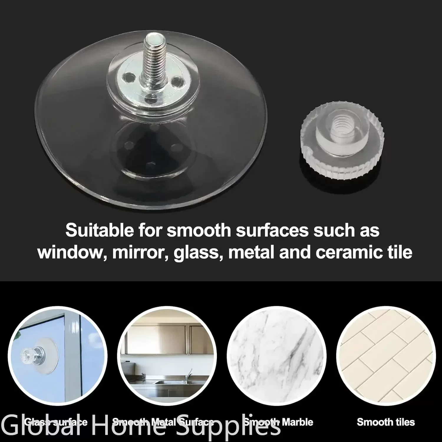 5/10Pcs Suction Cup Plastic Suction Pads 25/32/41/53 mm Clear PVC Sucker Pads Strong Adhesive Suction Holder with Screw Nut