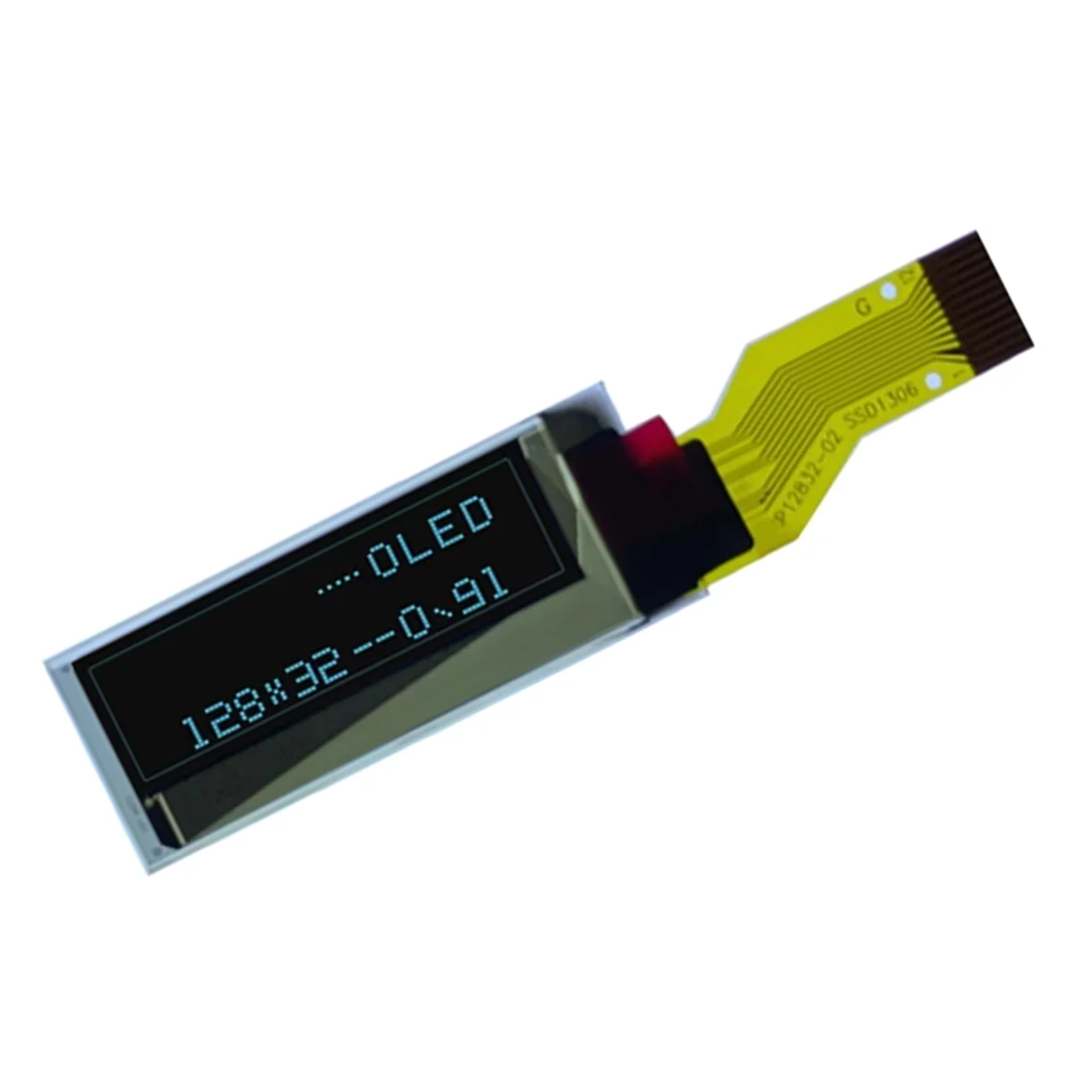 & Top 0.91 Inch OLED Screen Blue Word 12pin 128X32 Dot Matrix Screen Drive SSD-1306 Serial Port OLED Screen