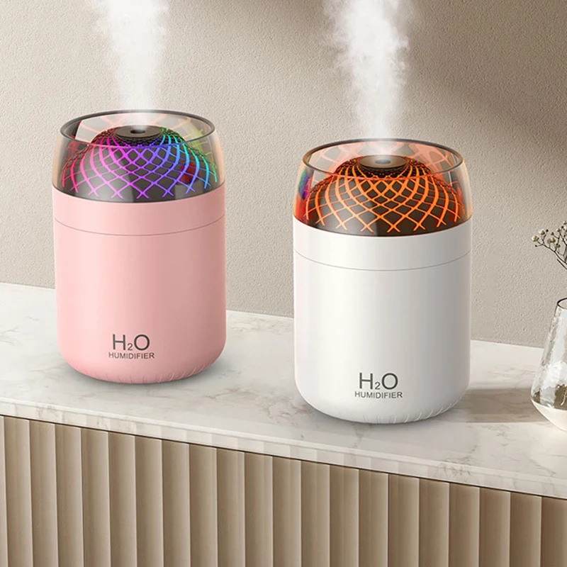 

Glass Cup Humidifier Colorful Light Bedside Table Decoration Night Light Usb Large Mist Humidifier