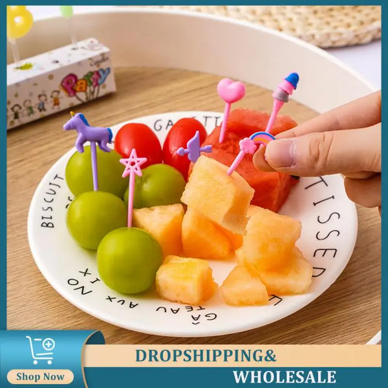 Cake Decorating Fork Convenient Cute And Elegant 0.8g/piece 51.5cm Birthday Cake Toothpicks Creative Design Smooth Fruit Fork