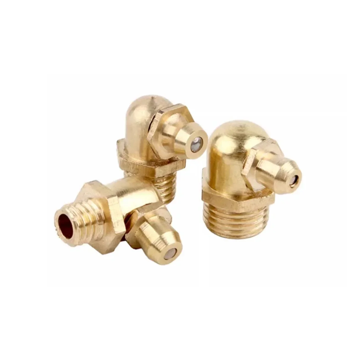 Brass Oil Nozzle Screw/Butter Cup Forklift Excavator 45 Bend 90 Degree Straight Oil Nozzle National Standard