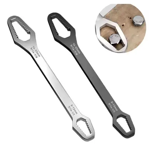 3-17mm Universal Torx Wrench Self-tightening Adjustable Glasses Wrench Board Double-head Spanner Hand Tools for Factory