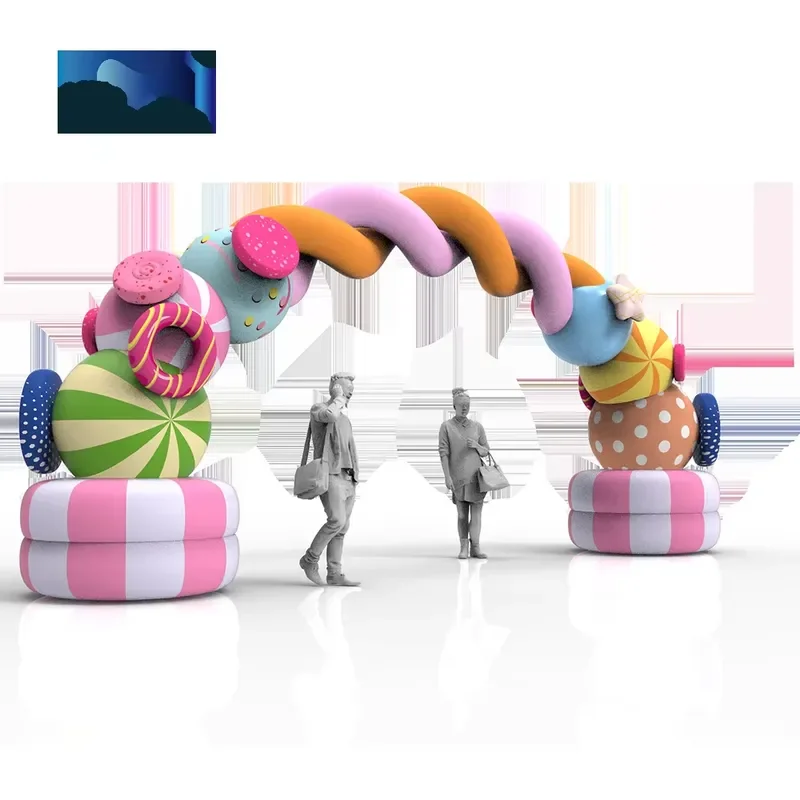 Christmas Inflatable Gate Arch Oxford Cloth Waterproof Sun Resistant Portable Party Planning Studios Center Operations Hotel