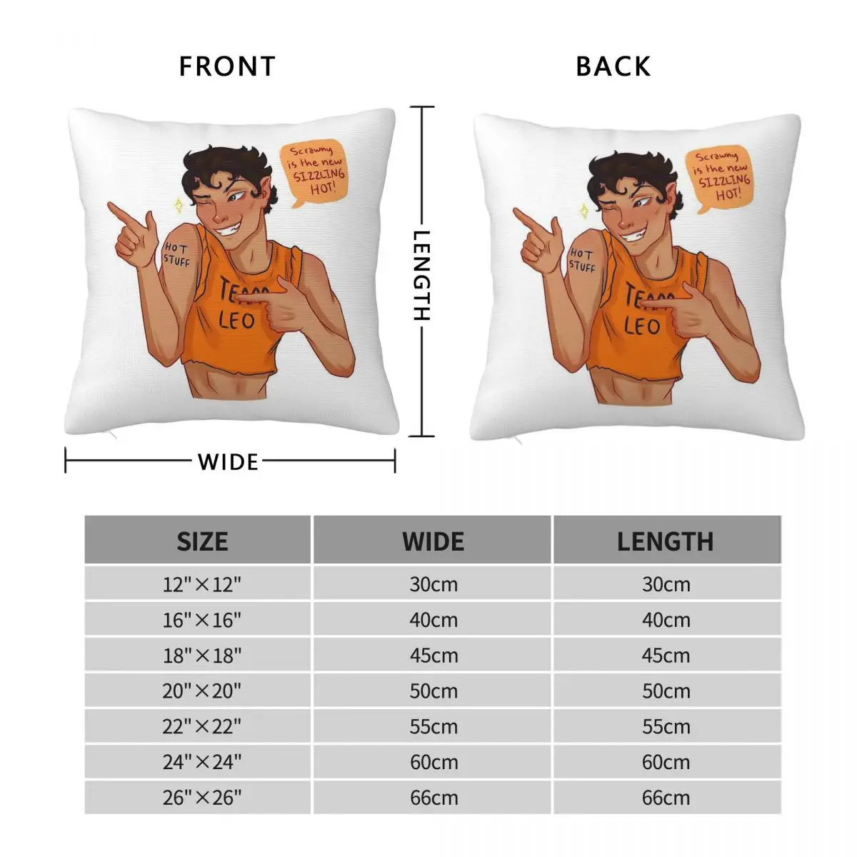 Percy Jackson Leo Valdez Team Leo Square Pillowcase Polyester Linen Velvet Printed Zip Decorative Pillow Case Bed Cushion Cover