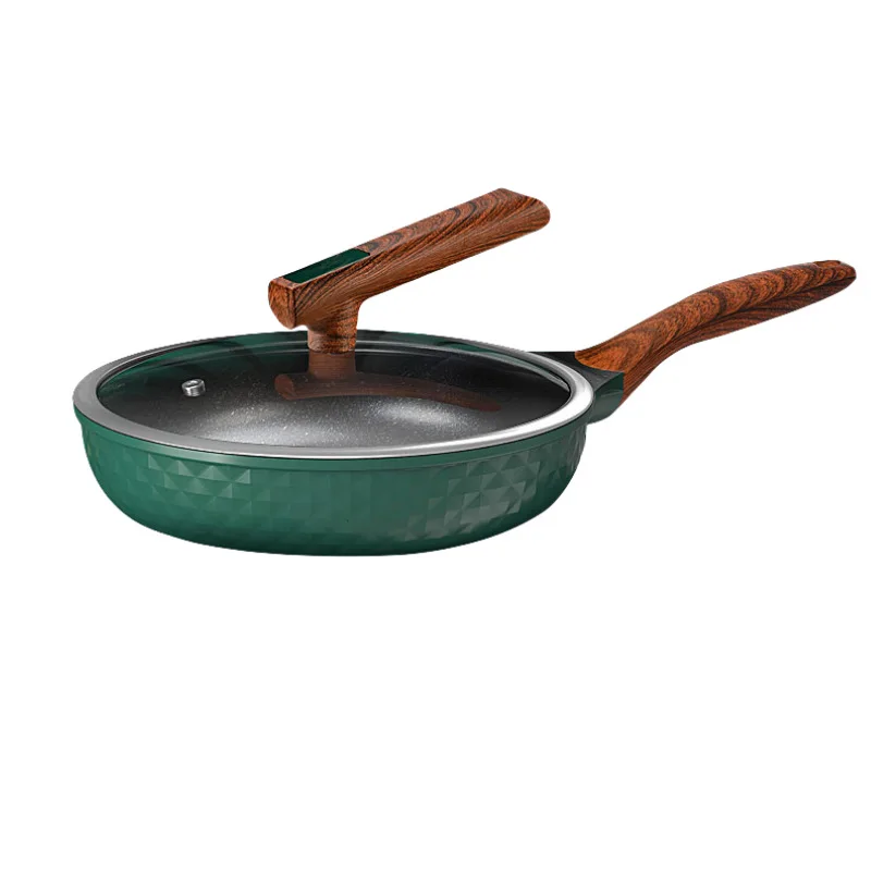 

Light luxury frying pan, wok, gas stove induction cooker universal